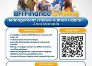 Lowongan Kerja Management Trainee Human Capital BFI Finance Area Manado
