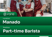 Lowongan Kerja Part-time Barista Fore Coffee Manado 2026