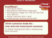 Lowongan Kerja Crew Cashier, Kitchen & Delivery PHD Manado Terbaru