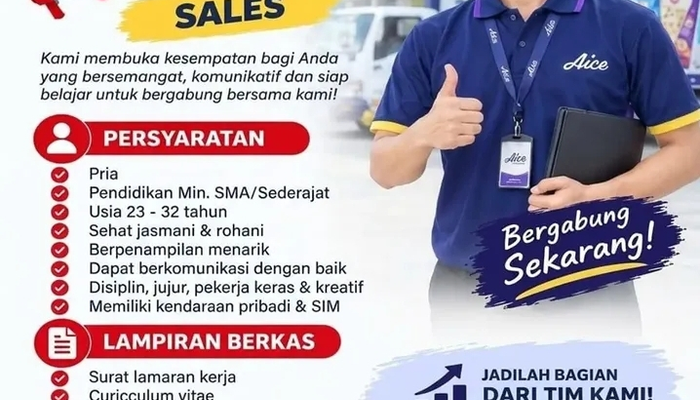 Lowongan Kerja PT Capung Merah Niaga (Aice) Minahasa Utara